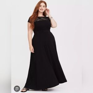 Torrid Black Lace Maxi Dress | Size 2X (2) | Formal Evening Gown